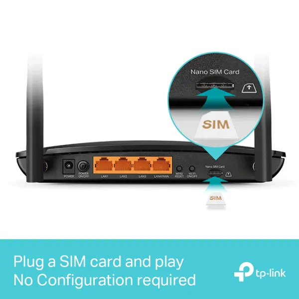 Wi-Fi Router TP-Link Archer MR500 300 Mbit/s / 867 Mbit/s / Black photo 7
