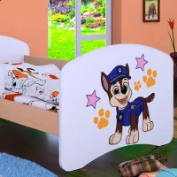 Pat pentru copii Happy Babies Happy Police Dog L07 90 x 190 cm / Placa / Light Pear photo 2