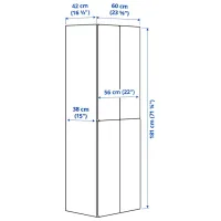 Dulap Ikea Smastad/Platsa 60 x 42 x 181 / DSP / Alb photo 7