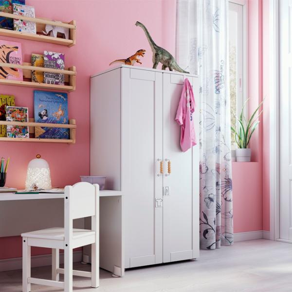 Шкаф Ikea Smastad/Platsa 60 x 42см x 123 / ДСП / Белый photo 3