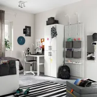 Шкаф Ikea Smastad 60 x 42см x 181 / ДСП / Белый photo 3