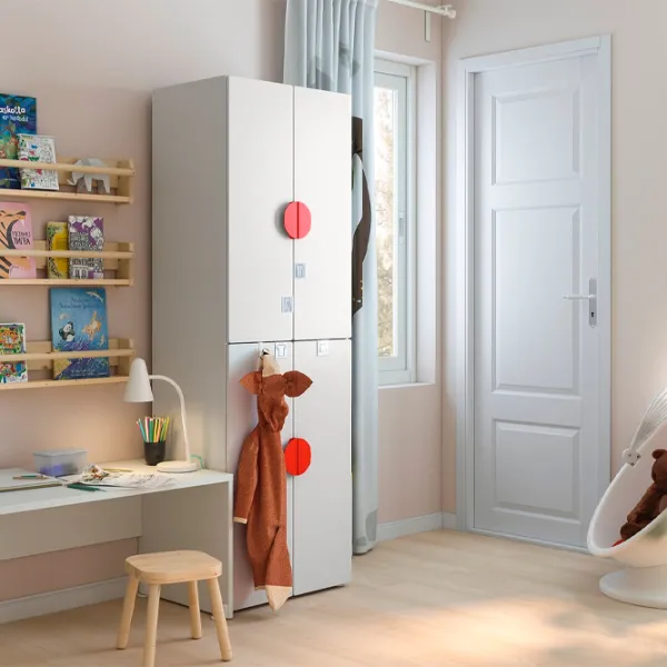 Шкаф Ikea Smastad 60 x 42см x 181 / ДСП / Белый photo 4