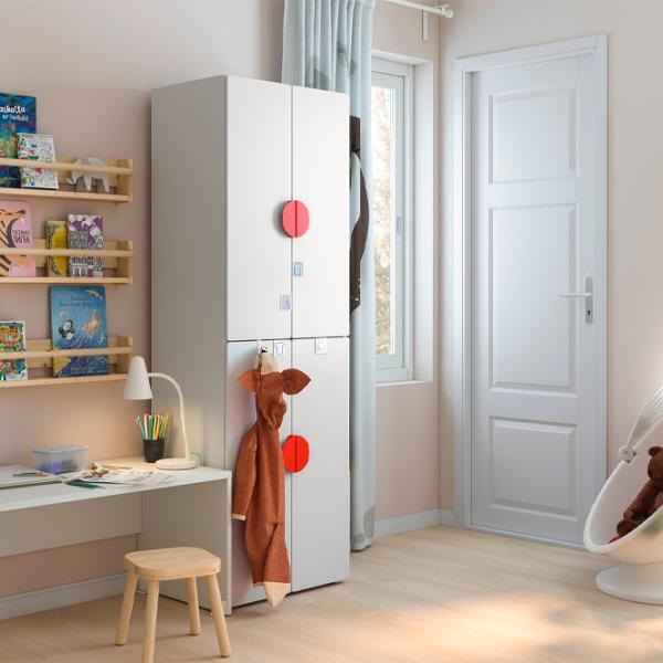 Шкаф Ikea Smastad 60 x 42см x 181 / ДСП / Белый photo 4