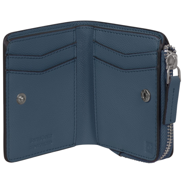 Portmoneu pentru femei Samsonite Every-Time 2.0 Piele naturală / Blue photo 2 Portmoneu pentru femei Samsonite Every-Time 2.0 Piele naturală / Blue photo 2