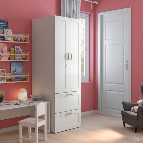 Шкаф Ikea Smastad/Platsa 50 x 57см x 206.5 / ДСП / Белый photo 2