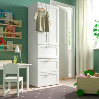 Шкаф Ikea Smastad/Platsa 60 x 42см x 181 / ДСП / Белый photo 3