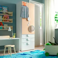 Шкаф Ikea Smastad/Platsa 60 x 42см x 181 / ДСП / Белый photo 3