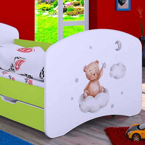 Детская кровать Happy Babies Happy Bear On Cloud L06 90 x 180 см / Щит / Зеленый photo 2 Детская кровать Happy Babies Happy Bear On Cloud L06 90 x 180 см / Щит / Зеленый photo 2