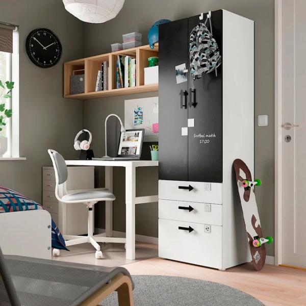 Шкаф Ikea Smastad/Platsa 60 x 42см x 181 / ДСП / Белый photo 2