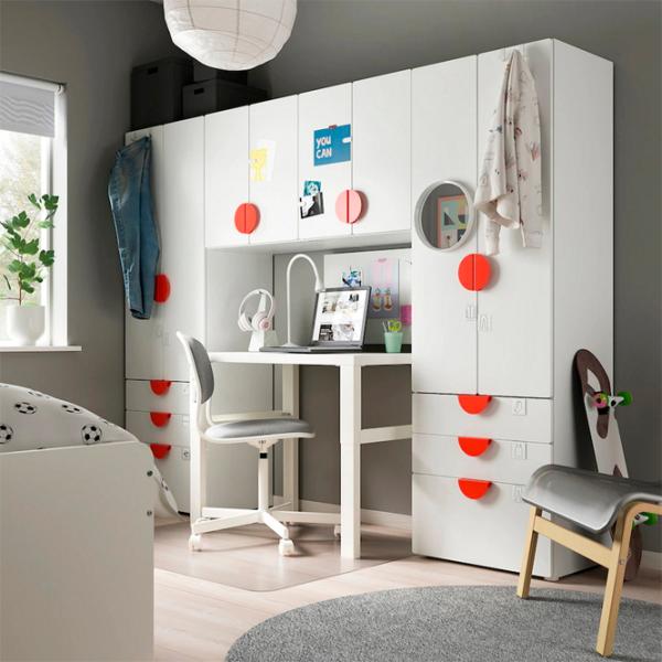Dulap Ikea Smastad/Platsa 240 x 42 x 181 / DSP / Alb photo 3