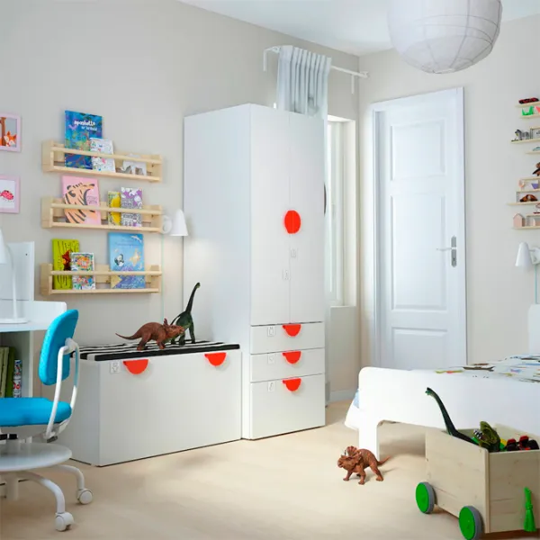 Шкаф Ikea Smastad/Platsa 150 x 57см x 181 / ДСП / Белый photo 2