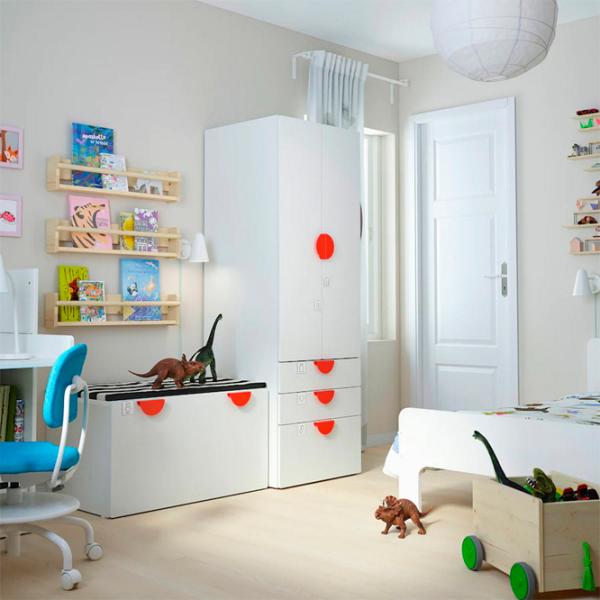 Шкаф Ikea Smastad/Platsa 150 x 57см x 181 / ДСП / Белый photo 2