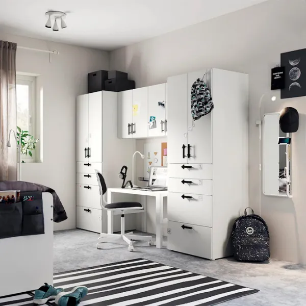 Dulap Ikea Smastad/Platsa 240 x 57 x 181 / DSP / Alb photo 2