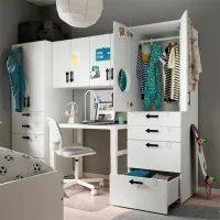 Dulap Ikea Smastad/Platsa 240 x 57 x 181 / DSP / Alb photo 3