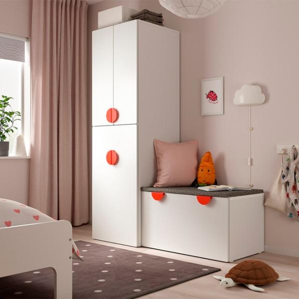 Шкаф Ikea Smastad 150 x 57см x 196 / ДСП / Белый photo 2