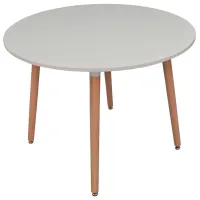 Masă de bucătărie fixă Evelin DT - 402-1 PAL/ White