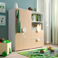 Шкаф Ikea Smastad/Platsa 120 x 42см x 123 / ДСП / Белый photo 3