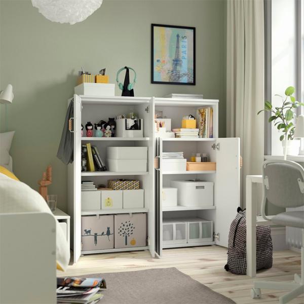 Шкаф Ikea Smastad/Platsa 120 x 42см x 123 / ДСП / Белый photo 3