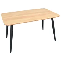 Masă de bucătărie fixă Evelin DT-405-2 PAL/ Brown