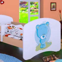 Pat pentru copii Happy Babies Happy Bear L05 90 x 180 cm / Placa / Light Pear photo 2
