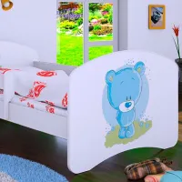 Pat pentru copii Happy Babies Happy Bear L05 90 x 180 cm / Placa / White photo 2