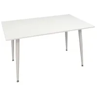 Masă de bucătărie fixă Evelin DT-405-3 PAL/ White