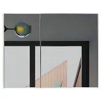 Шкаф с зеркалом Martat Venna 80 55 x 80 x 15см / Зеркало / White