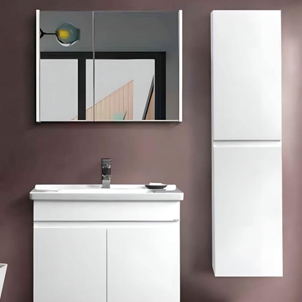 Шкаф с зеркалом Martat Venna 80 55 x 80 x 15см / Зеркало / White photo 2