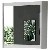 Шкаф с зеркалом Martat Teos 60 60 x 60 x 15см / Зеркало / White