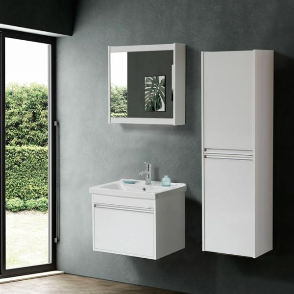 Dulap cu oglindă Martat Teos 60 60 x 60 x 15 / Oglindă / White photo 2 Dulap cu oglindă Martat Teos 60 60 x 60 x 15 / Oglindă / White photo 2