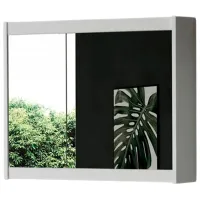 Шкаф с зеркалом Martat Teos 80 60 x 80 x 15см / Зеркало / White