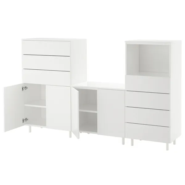 Шкаф Ikea Platsa 220 x 42см x 133 / ДСП / Белый photo 2