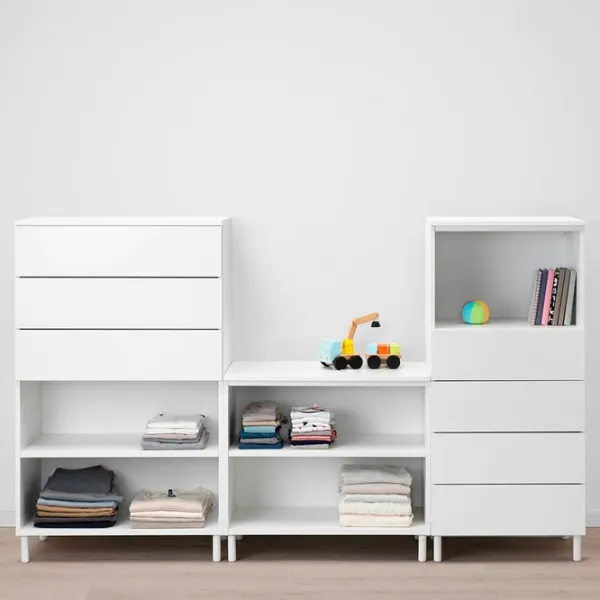 Шкаф Ikea Platsa 220 x 42см x 133 / ДСП / Белый photo 3