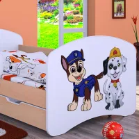 Детская кровать Happy Babies Happy Two Dogs L08 90 x 190 см / Щит / Светлая груша photo 2