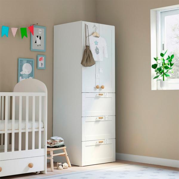 Шкаф Ikea Smastad/Platsa 60 x 57см x 181 / ДСП / Белый photo 2