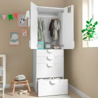 Dulap Ikea Smastad/Platsa 60 x 57 x 181 / DSP / Alb photo 6