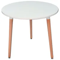 Masă de bucătărie fixă Evelin DT - 404-1 PAL/ White