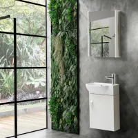 Dulap cu oglindă Martat Pera 45 65 x 45 x 12 / Oglindă / White photo 2