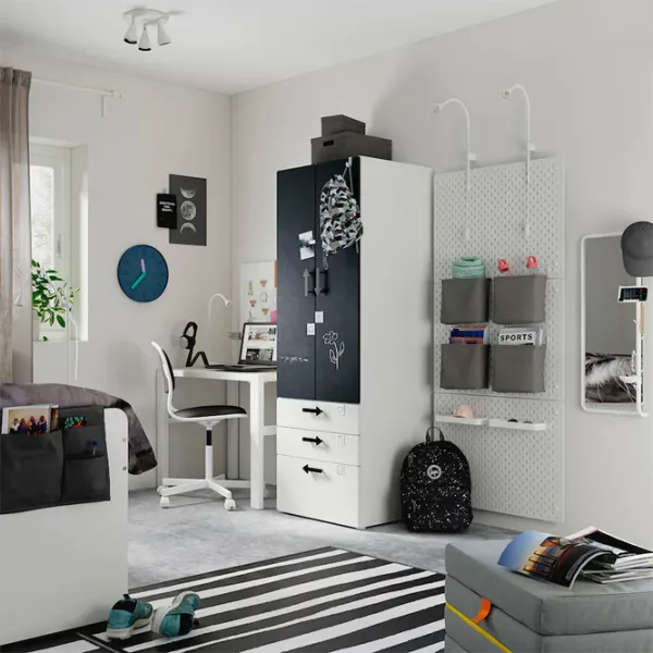 Шкаф Ikea Smastad/Platsa 60 x 57см x 181 / ДСП / Белый photo 3