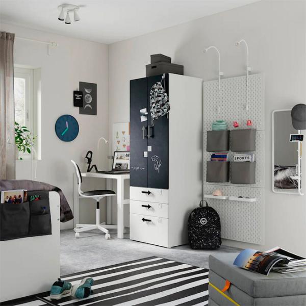 Шкаф Ikea Smastad/Platsa 60 x 57см x 181 / ДСП / Белый photo 3