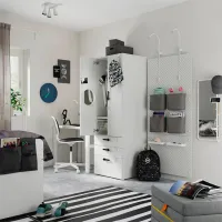 Шкаф Ikea Smastad/Platsa 60 x 57см x 181 / ДСП / Белый photo 4