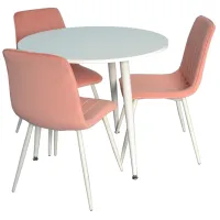 Masă de bucătărie fixă Evelin DT - 404-5 PAL/ White photo 4