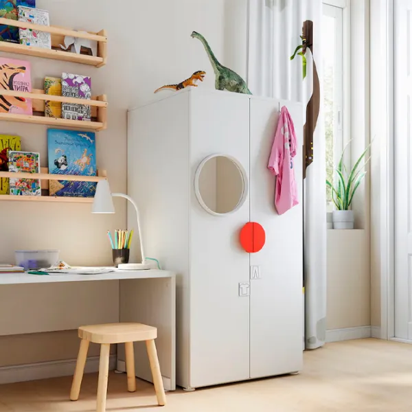 Шкаф Ikea Smastad/Platsa 60 x 57см x 123 / ДСП / Белый photo 2