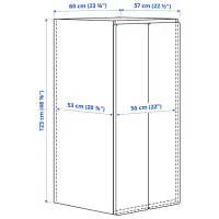 Dulap Ikea Smastad/Platsa 60 x 57 x 123 / DSP / Alb photo 7