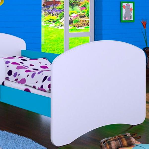 Pat pentru copii Happy Babies Happy L05 90 x 180 cm / Placa / Blue photo 2
