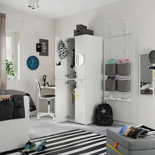 Шкаф Ikea Smastad/Platsa 60 x 57см x 181 / ДСП / Белый photo 3