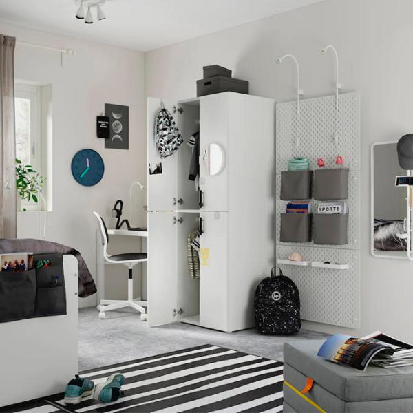 Шкаф Ikea Smastad/Platsa 60 x 57см x 181 / ДСП / Белый photo 3