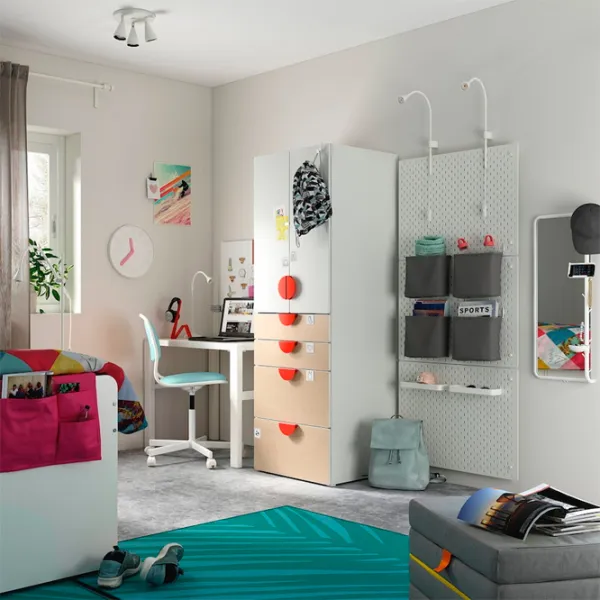 Dulap Ikea Smastad/Platsa 60 x 57 x 181 / DSP / Alb photo 3