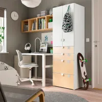 Шкаф Ikea Smastad/Platsa 60 x 57см x 181 / ДСП / Белый photo 7