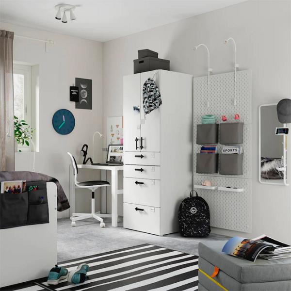 Dulap Ikea Smastad/Platsa 60 x 57 x 181 / DSP / Alb photo 5